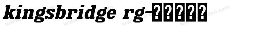 kingsbridge rg字体转换